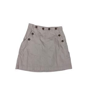 Vintage County Seat Khaki Button-Front Skirt Outdoor Cotton Skirt Size 5/6 Small